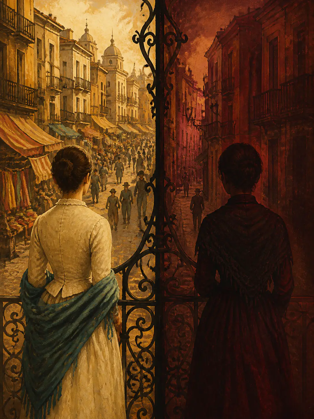 Ilustración editorial de Fortunata y Jacinta