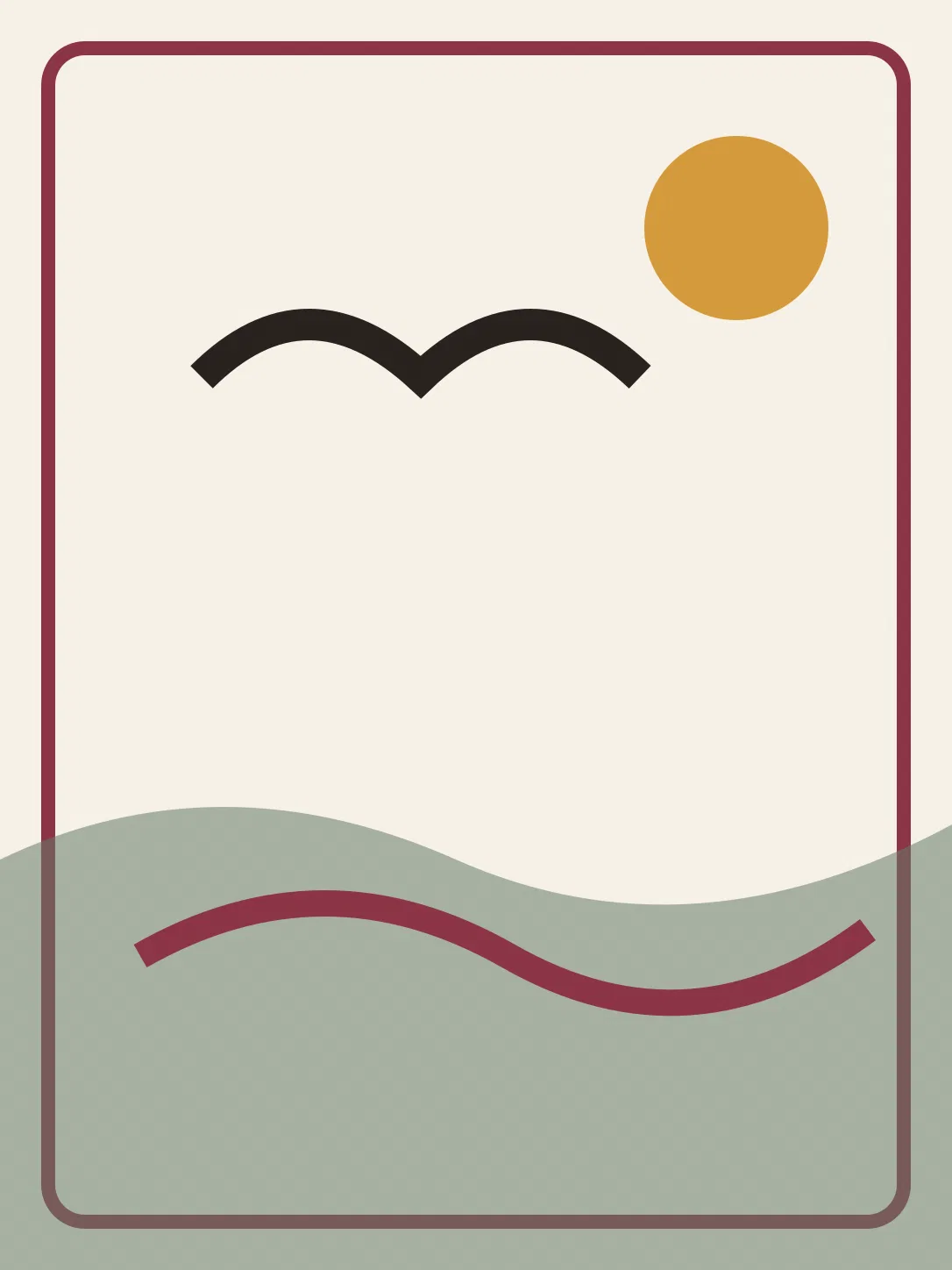 Ilustración editorial de La gaviota