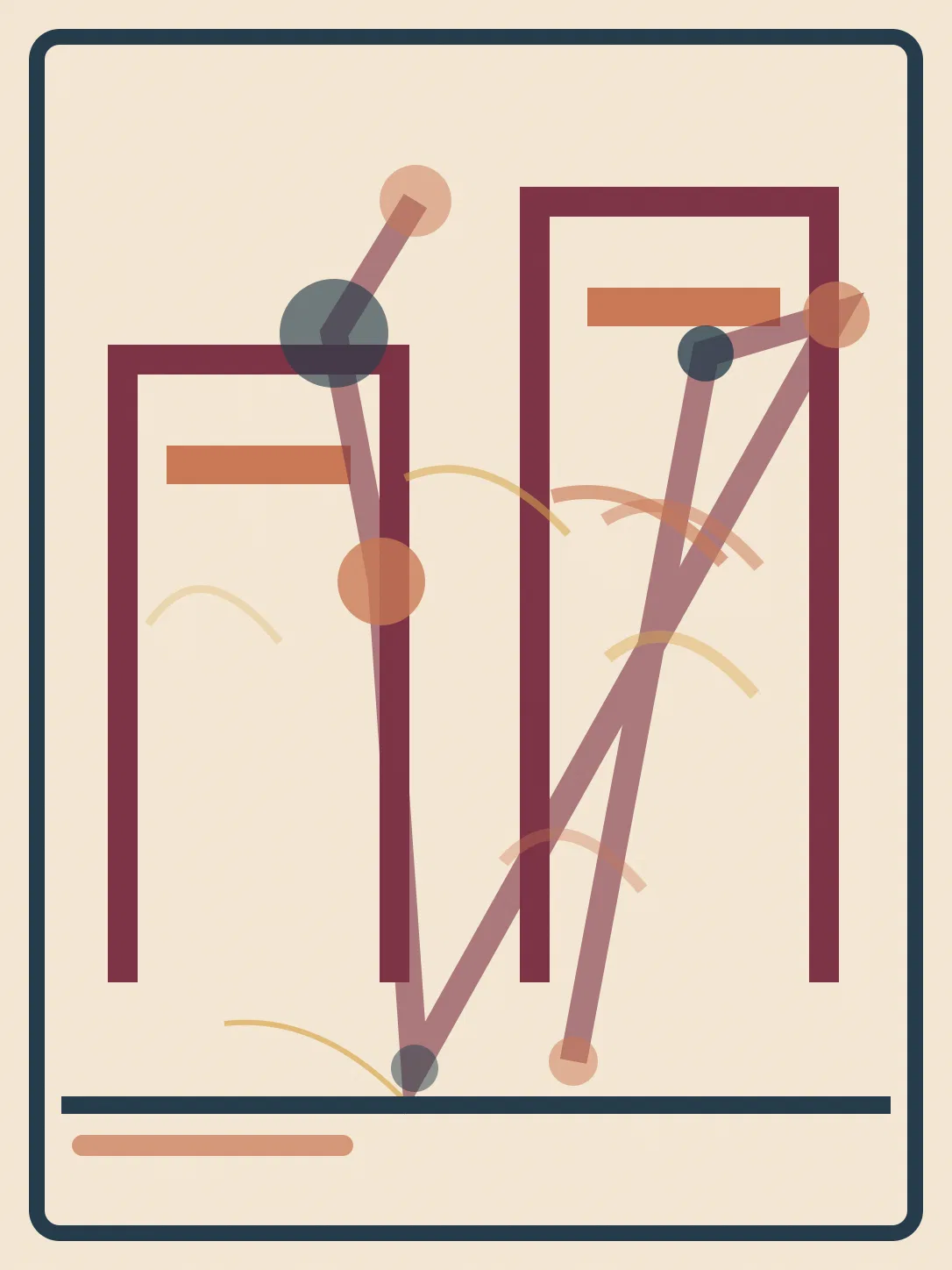 Ilustración editorial de Las dos Américas